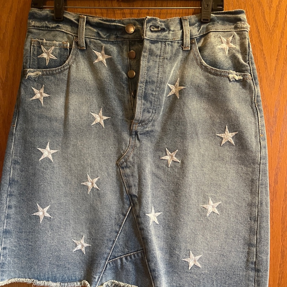 Americana denim skirt s29